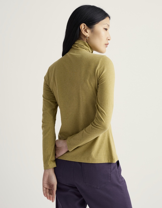 Seasalt - Seasalt Cornwall Green Landing Roll Neck Top