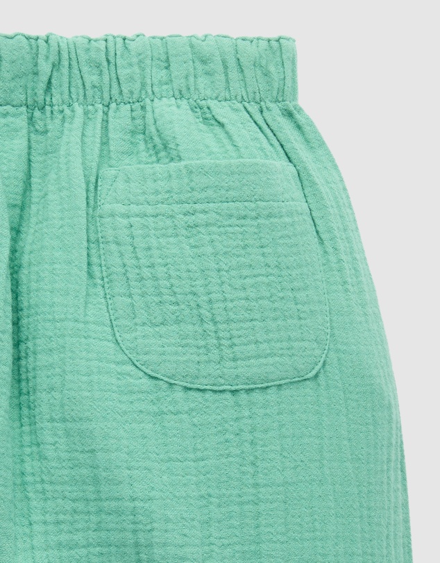 Purebaby - Slouchy Crinkle Cotton Pants -Kids-Babies