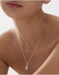 Najo - Isla Silver Pearl (Grey) Necklace