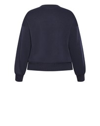 City Chic - Brooklyn Crew Neck Sweatshirt
