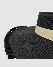 Jacaru - Jacaru 1868 Wide Brim Ladies Hat Black