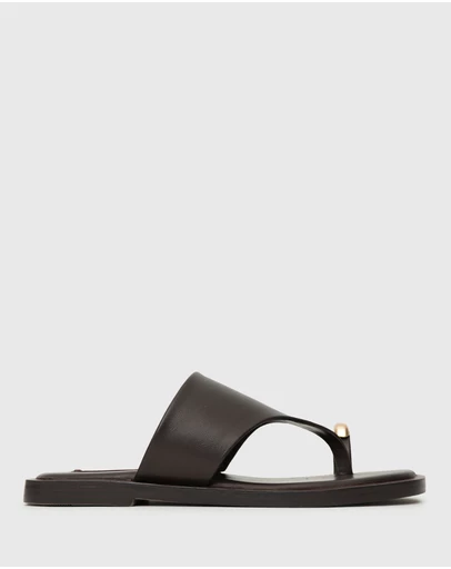 Betts - Dolphin Leather Thong Sandals