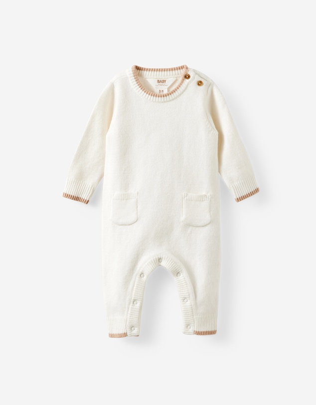 Cotton On Kids - Baby Organic Blend Knit Long Sleeve Romper