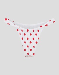 Vacay Swimwear - Rhodes Bottom Red Polka