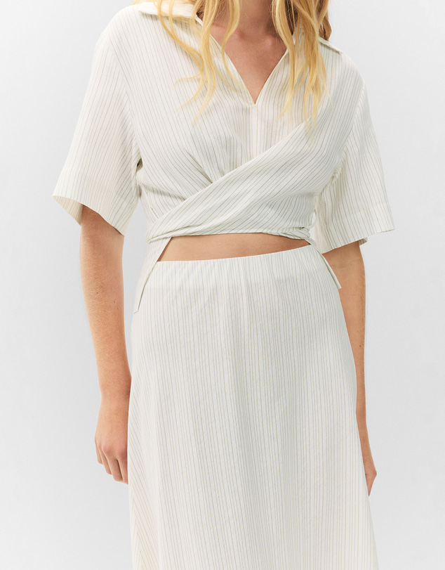UNISON - Stripe Maxi Skirt