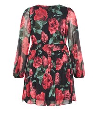City Chic - Serina Print Mini Dress
