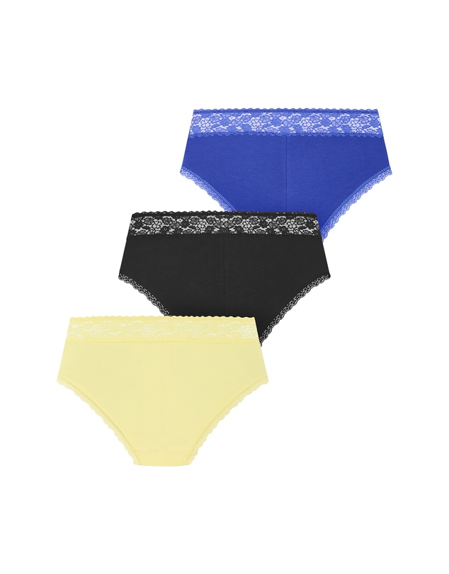 City Chic - Iris 3 Pack Cotton Cheeky 3 Panty