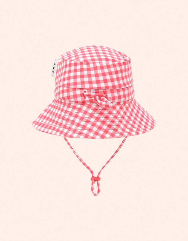 Huxbaby - Cherry Bow Gingham Swimhat - Kids