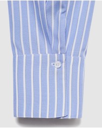 M.N.G - Striped Blouse With Handkerchief