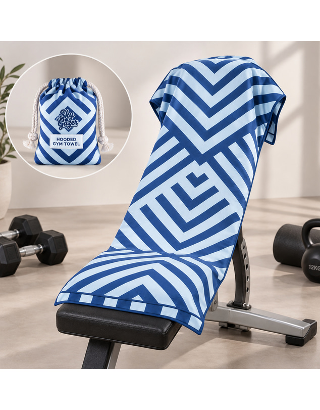 Sky Gazer - Hooded Gym Towel