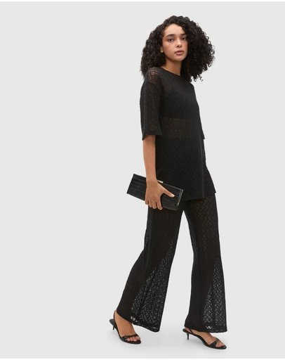 Seed Heritage - Lace Sheer Pant