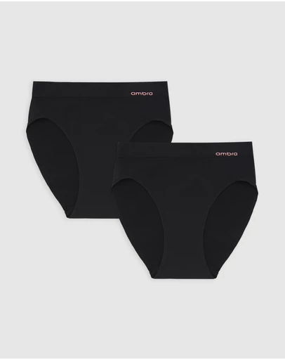 Ambra - 2 Pack Bondi Bare Hi Cut Brief
