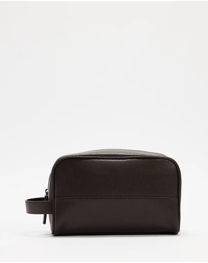 AERE - Leather Wash Bag