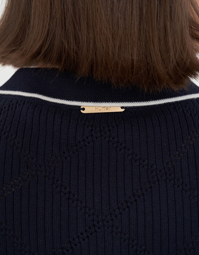 Huffer - Women's Diamond Knit Polo