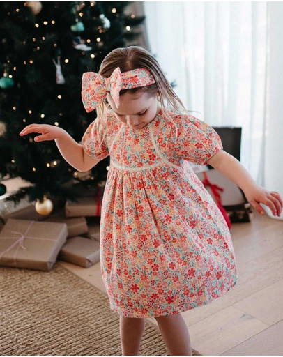 Purebaby - Floral Dress -Kids-Babies