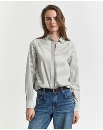 Gant - Regular Fit Striped Poplin Shirt