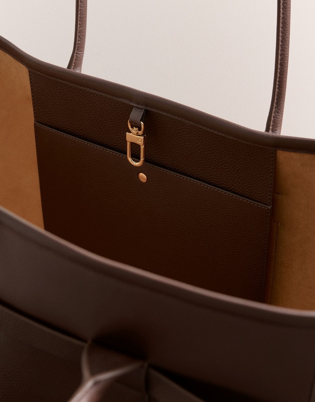 Trenery - Kalin Leather Tote in Chocolate