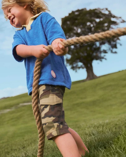 Cotton On Kids - Oversized Colour Block Knit Polo