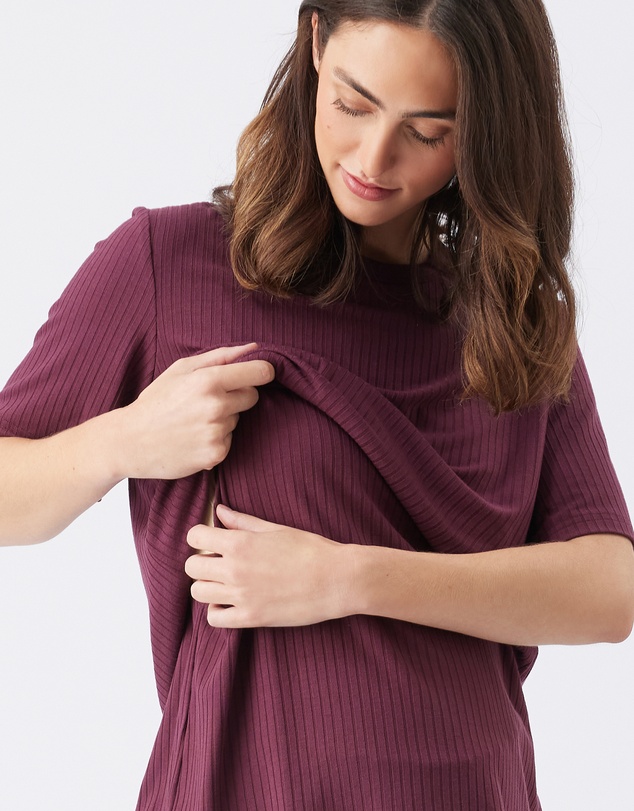 Ripe Maternity - Mike Rib Nursing Top