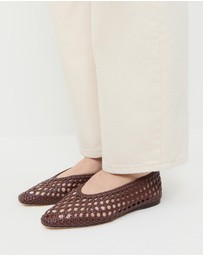 Loeffler Randall - Emery Woven Ballet Flats