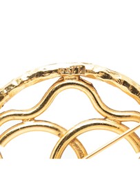 Pre-Loved by Azura Reborn - Pre-Loved CC Gold Plated Round Brooch