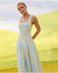 Pasduchas - Soleil Panelled Midi Dress
