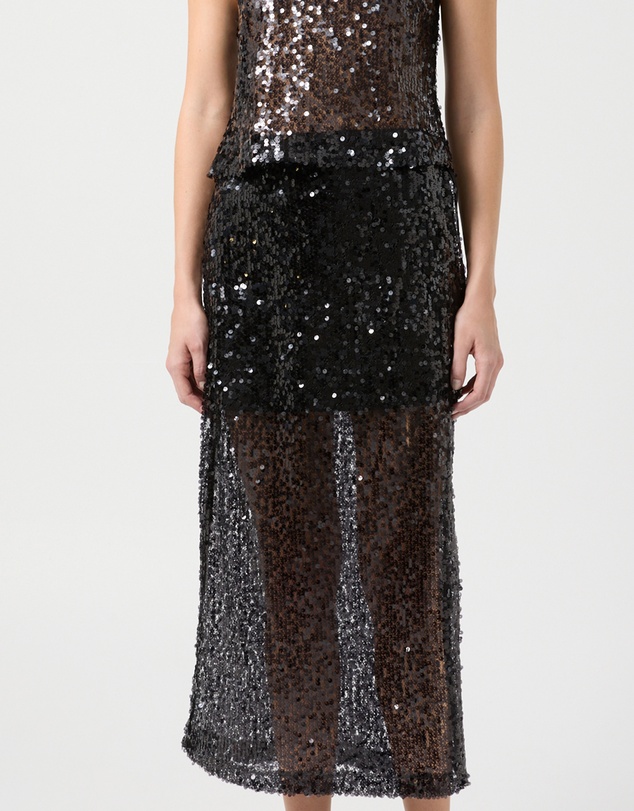 Third Form - Reflection Sequin Midi Skirt
