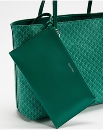 Calvin Klein - Emblem All Over Print Small Tote Bag