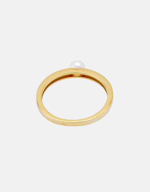 Zoe Olivia - 14K Gold Vermeil Perla Pearl Ring