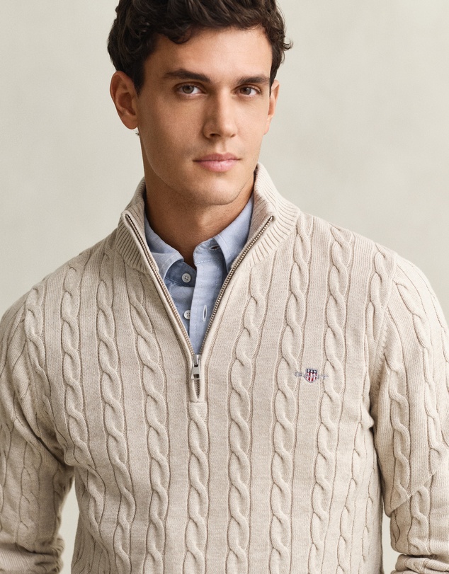 Gant - Cotton Cable Half Zip
