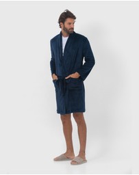 Coast Clothing - Oslo Mens Dressing Gown - Navy