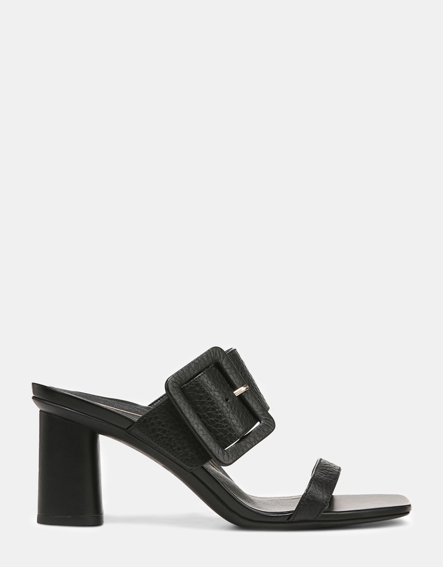 Vionic - Brookell Heeled Sandal - Black Leather