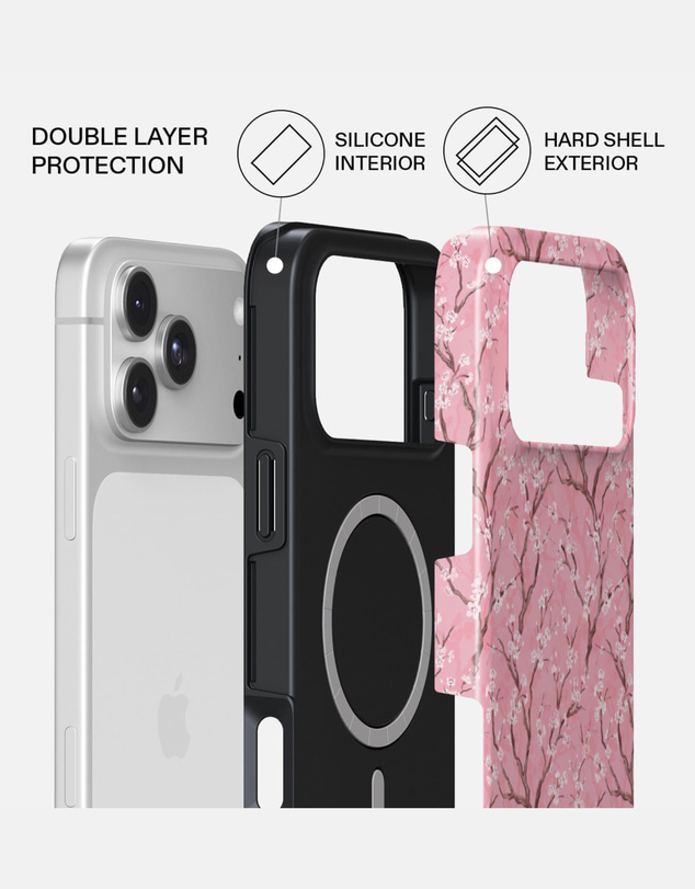 Burga - Burga iPhone 18 Pro Max Tough Magsafe Case Sakura