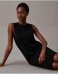Calvin Klein - Slim Wool Shift Dress