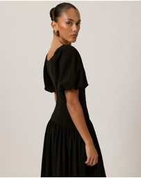 Tussah - Ella Puff Sleeve Midi Dress