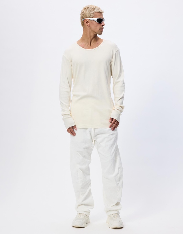 Surrounded By Ghosts - The Gypsum Slim Rib Knit Long Sleeve T-Shirt