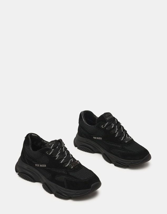 Steve Madden - Front Row Black Sneakers