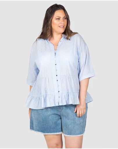 Love Your Wardrobe - Byron Tiered Dobby Top