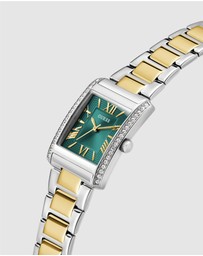 GUESS - Guess Ladies 2-Tone Silver Tone 27mm Analogue Watch