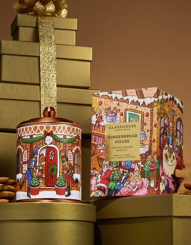 Glasshouse Fragrances - Gingerbread House 380g Soy Candle