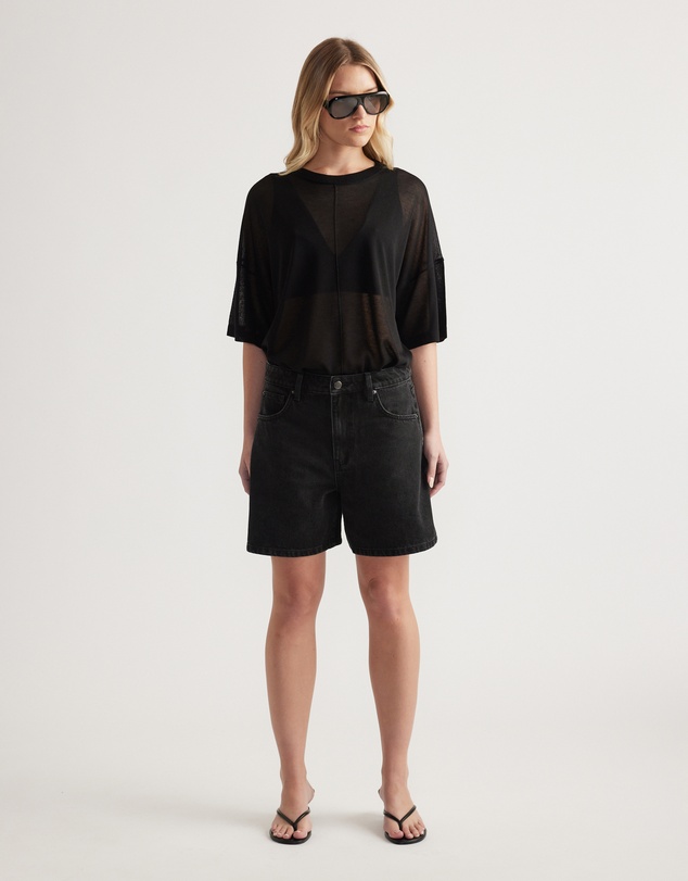 Decjuba - Abigail A-Line Denim Shorts