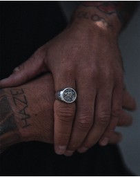 Haze & Glory - ICONIC EXCLUSIVE - Ring Sailboat Hold Fast Signet 925 Sterling Silver