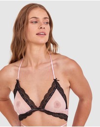 Bras N Things - Night Games Whateva Bodysuit - Light Pink