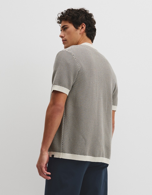 Country Road - Australian Cotton Jacquard Knit Shirt