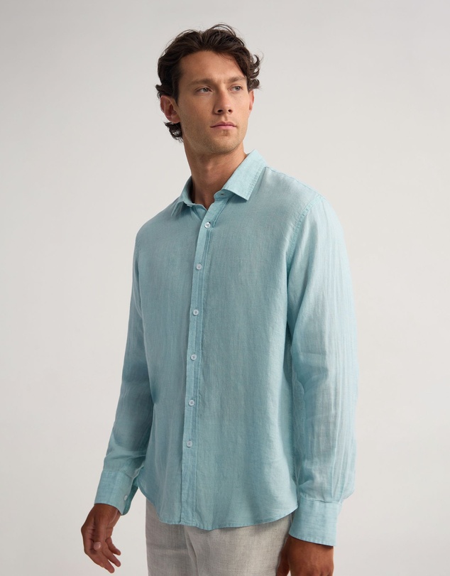 Oxford - Cooper Ls Delave Linen Shirt