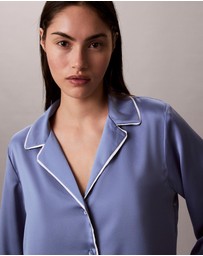 Calvin Klein - Sheen Satin Short Sleeve Shirt