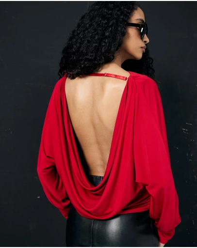Lover - Carmen Cowl Back Top