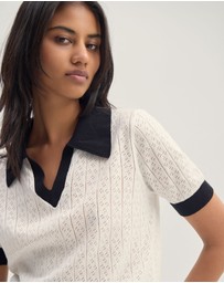 Oxford - Aimee Pointelle Polo
