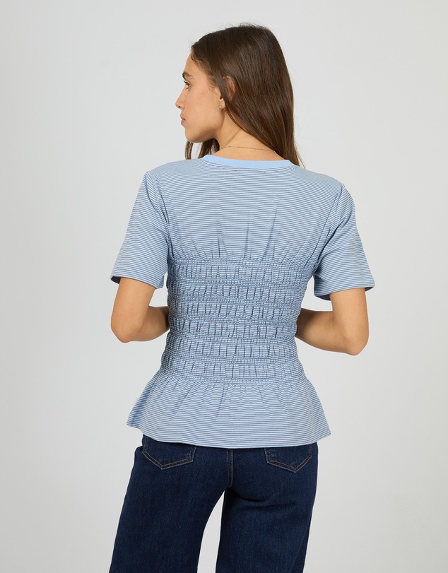 All About Eve - Lipa Stripe Tee Blue