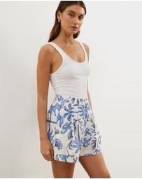 Atmos&Here - Isla Linen Blend Shorts
